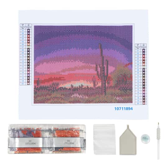 6 Pack: Desert Sunset Painting Diamond Art by Make Market®